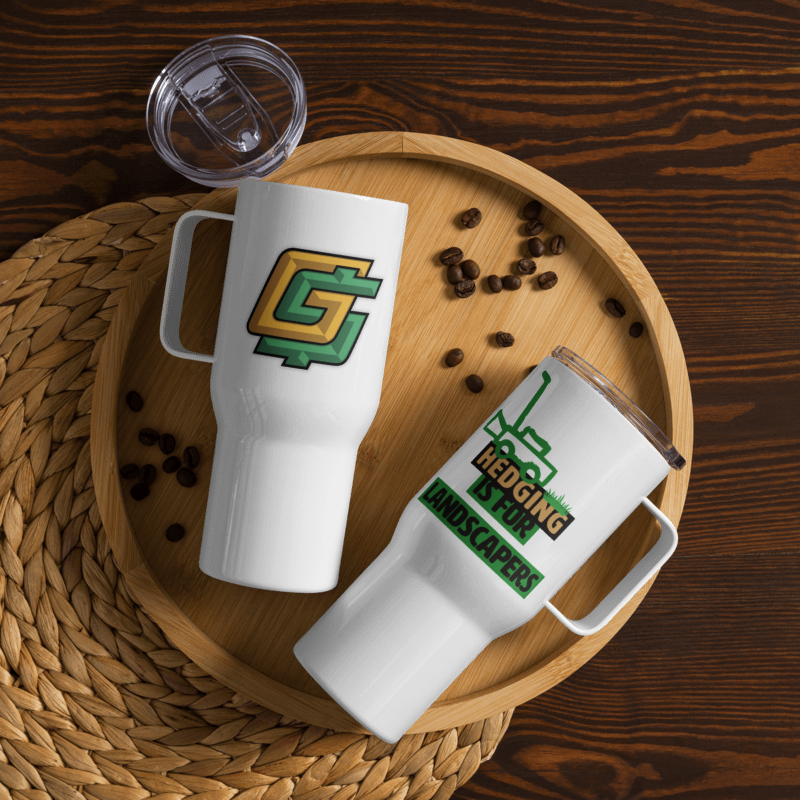GoldBoys Travel mug with a handle